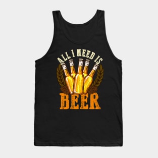 All I need is Beer Craft Tank Top